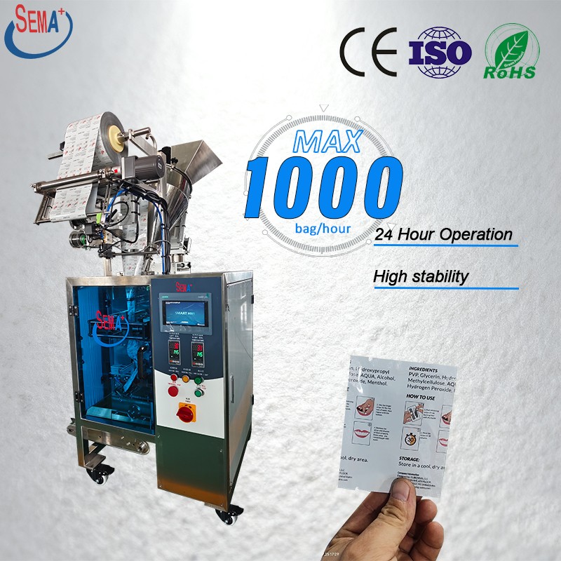 Pack Equipment Bags Seal Small Pouch 4 Side Seal Filling Automatic Protein Powder Coffee Powder Sachet Packing Machine