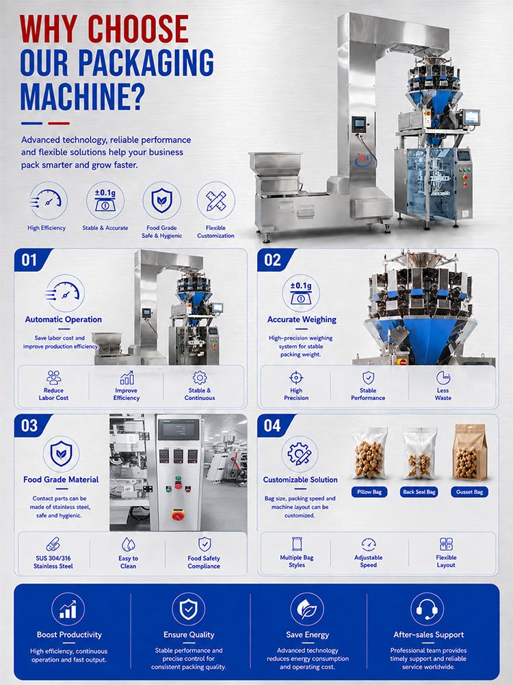 Automatic VFFS Pouch Bag Packing Machine for Mixed Nuts Automatic VFFS Pouch Bag Packing Machine for Mixed Nuts