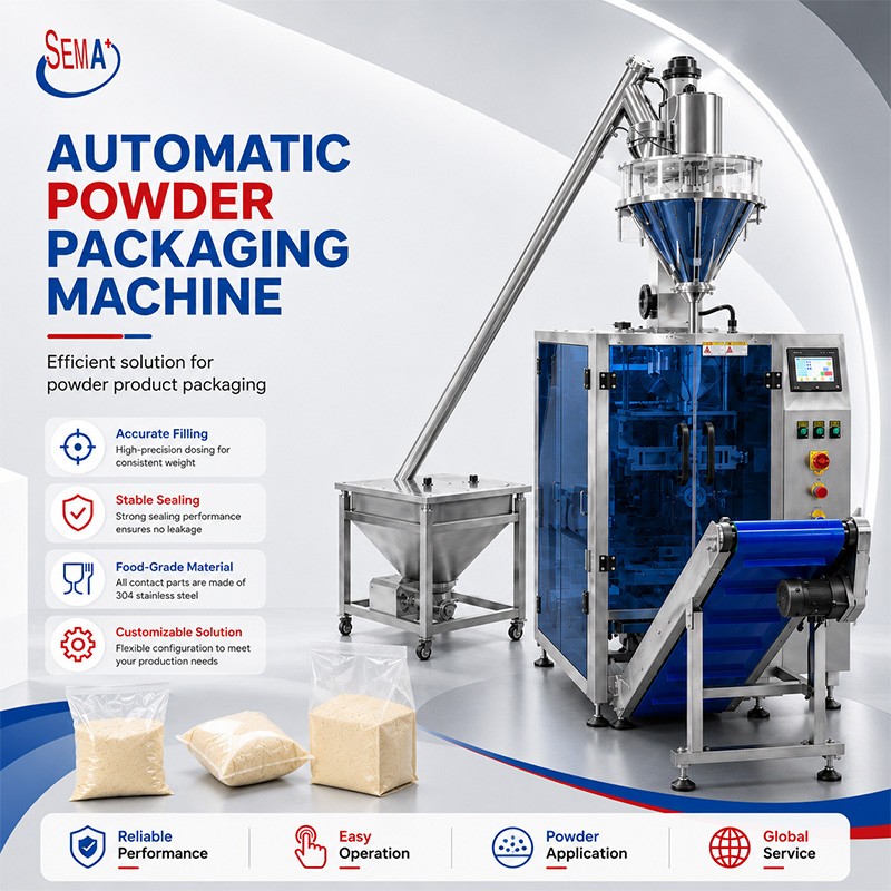 Automatic High Accuracy VFFS Powder Pouch Bag Packing Machine with Auger Filler