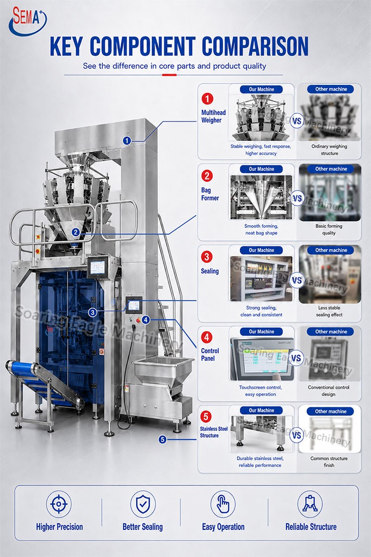 Automatic Multihead Weigher VFFS Pouch Bag Packing Machine for Corn Kernels Automatic Multihead Weigher VFFS Pouch Bag Packing Machine for Corn Kernels