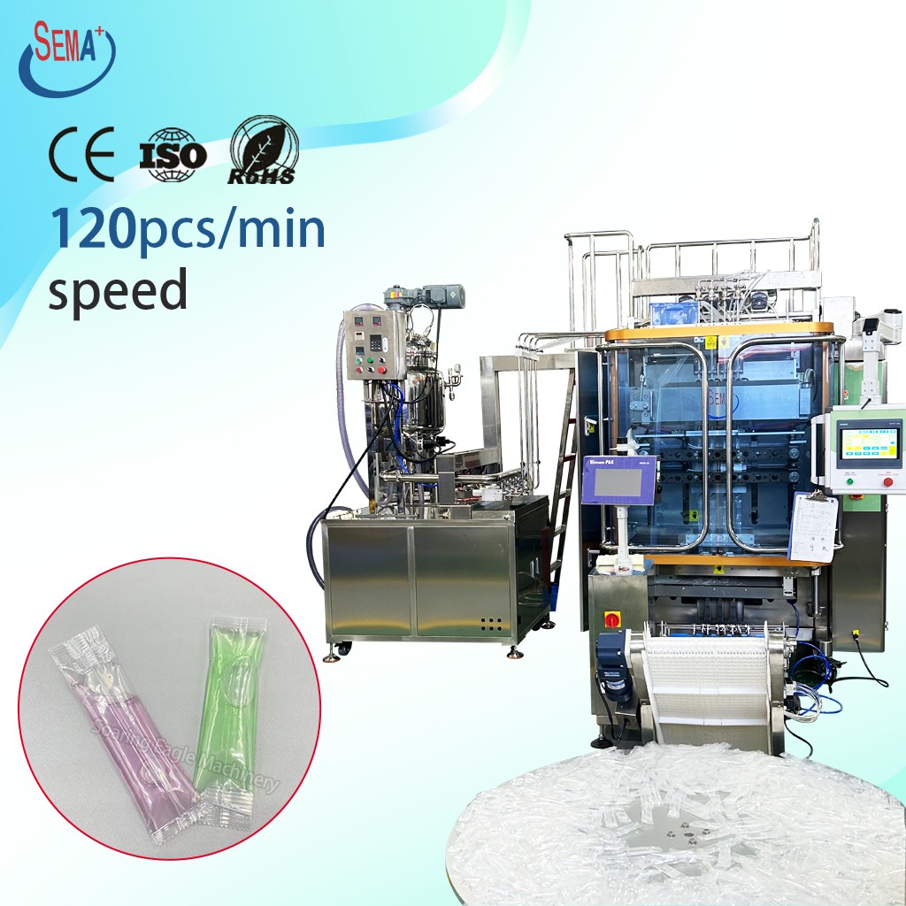 Automatic Multi-Lane Liquid Sachet Packing Machine for Syrup Honey Sauce Oil Juice Stick Pack Packaging