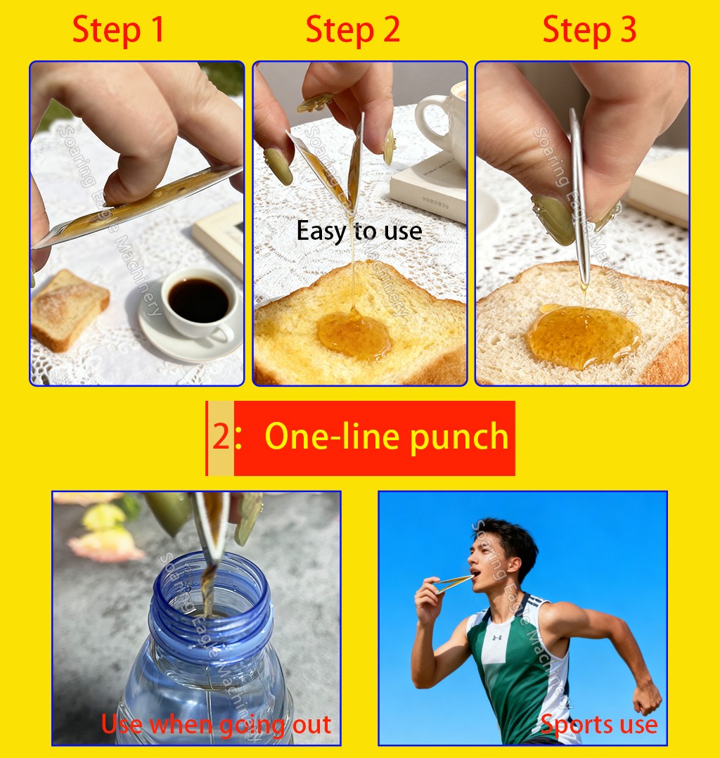 High Speed Automatic Honey Snap Packing Machine for Honey Oral Jelly Syrup and Liquid Products