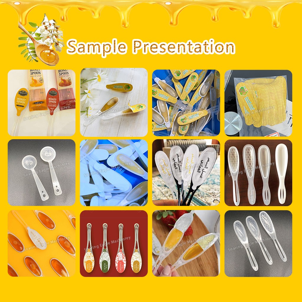 Automatic Honey Spoon Packing Machine with Filling Sealing and Pillow-Type Packaging System