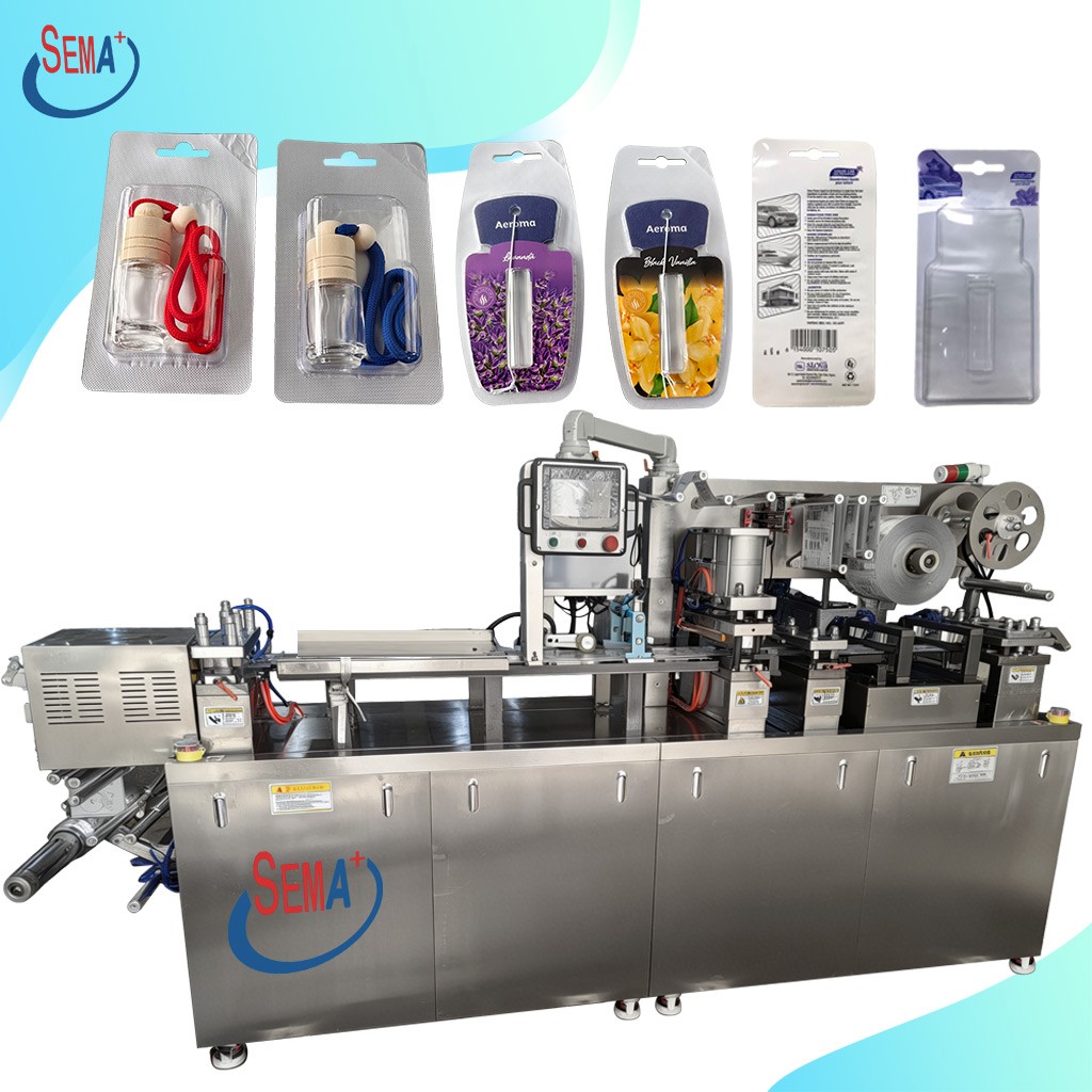 Automatic Perfume Blister Packing Machine for Car Air Freshener PVC PET Blister Card Packaging