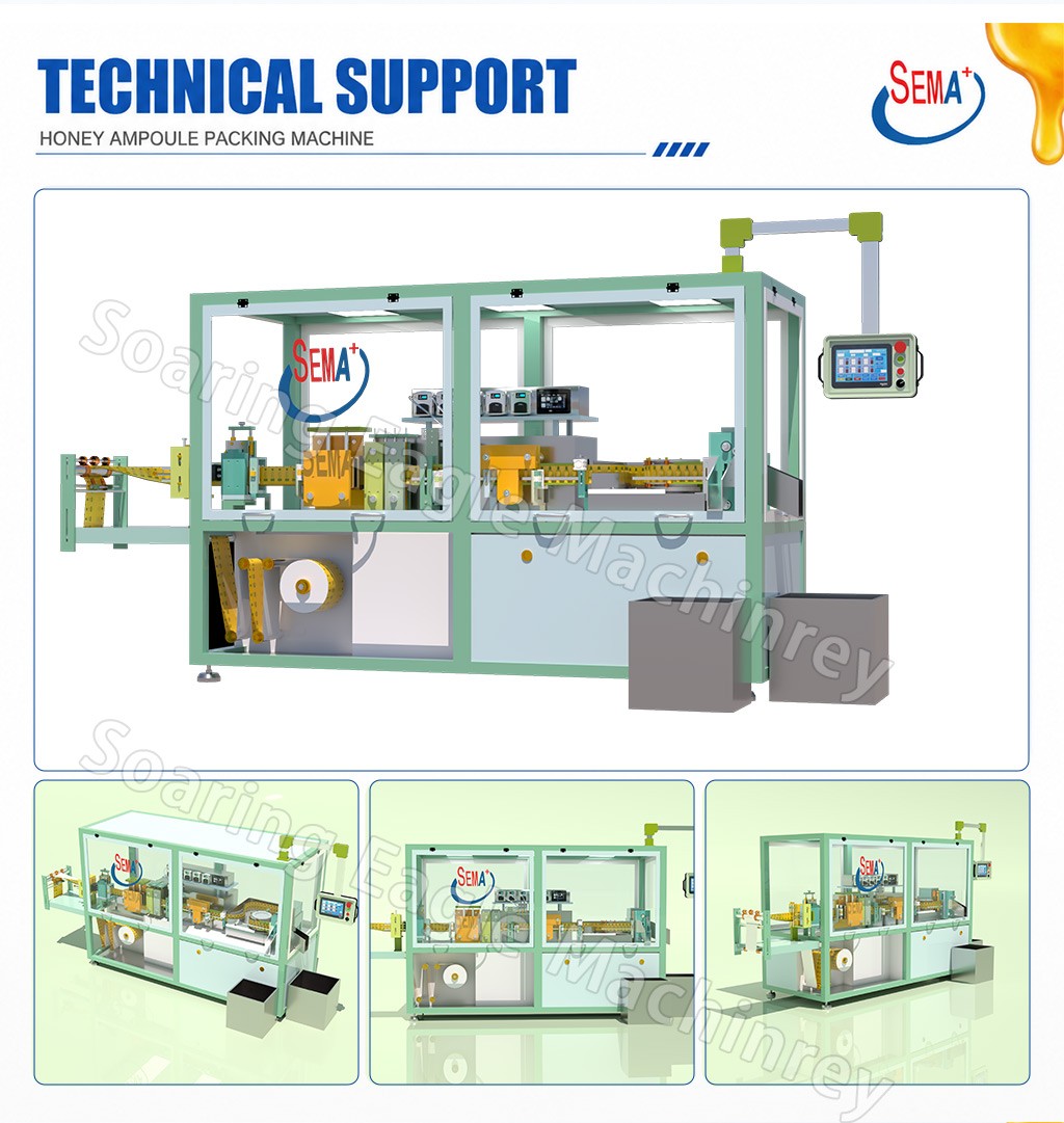 Automatic Honey Plastic Ampoule Packing Machine | Honey Plastic Ampoule Filling Sealing Packing Machine