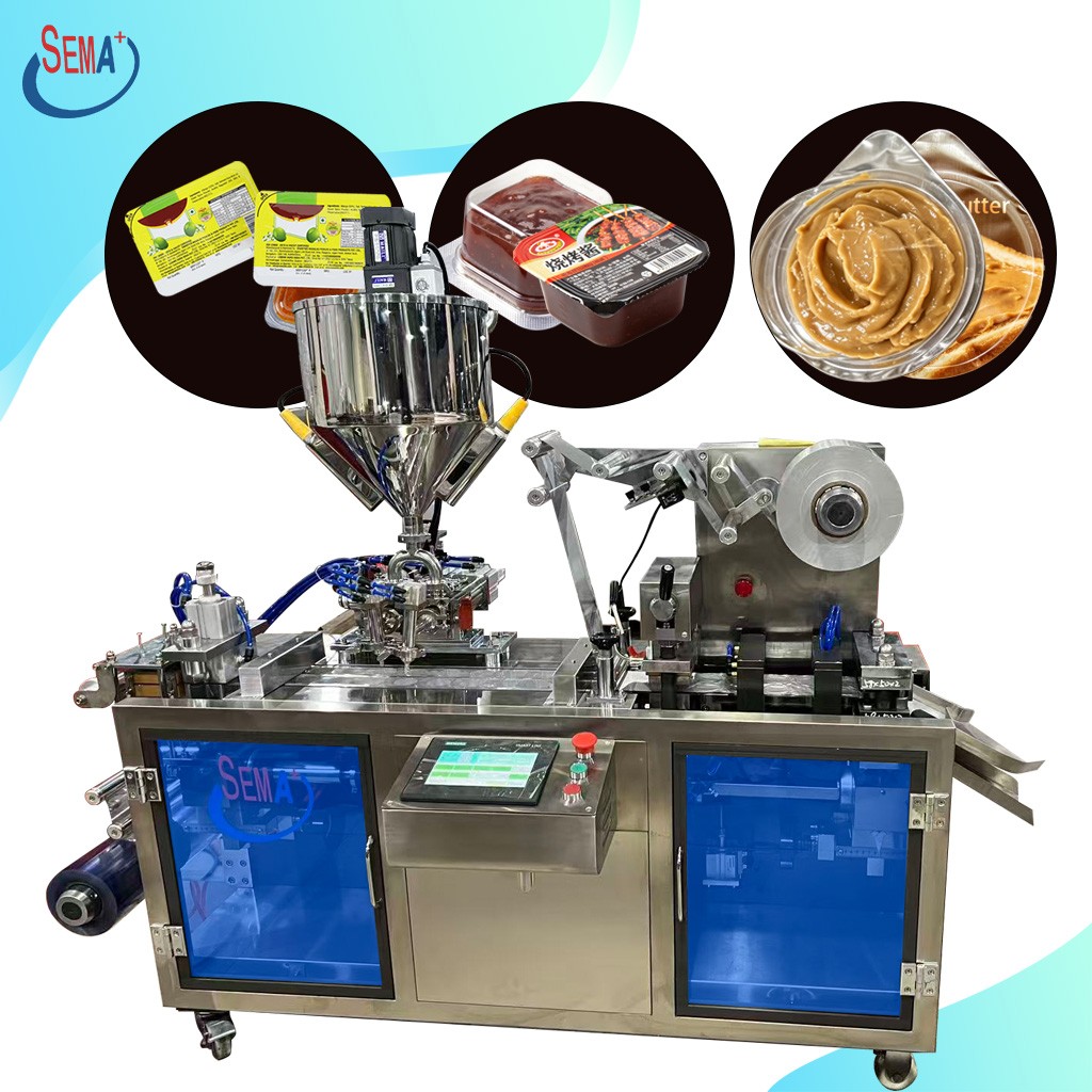 Automatic Thermoforming Food Blister Packing Machine for Honey Butter and Sauce Packaging