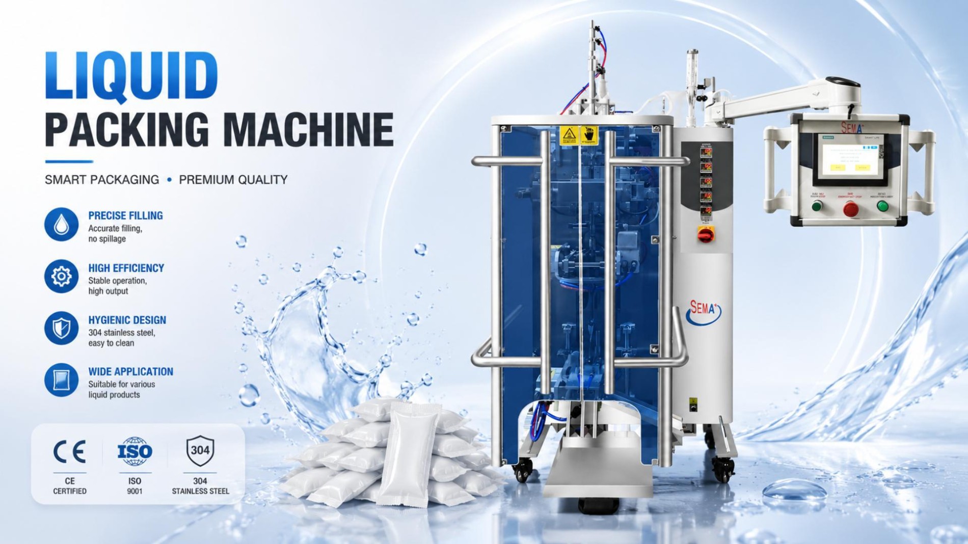 Automatic Single Lane Liquid Back Seal Packing Machine（1）