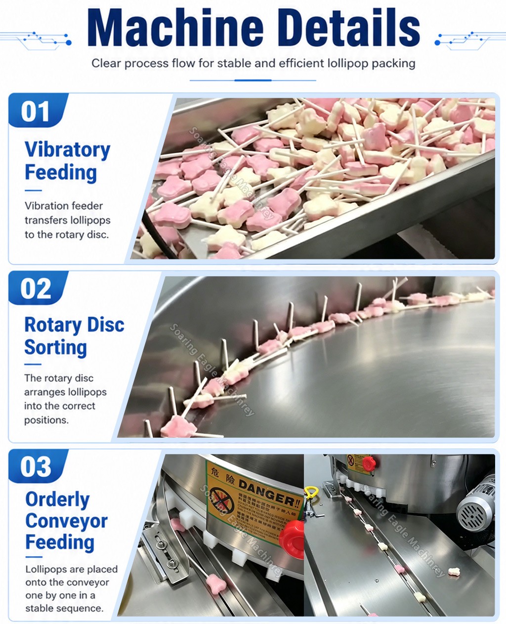 Automatic Lollipop Packing Machine | High Speed Candy Pillow Flow Wrap Packaging Machine with Vibratory Feeder Automatic Lollipop Packing Machine | High Speed Candy Pillow Flow Wrap Packaging Machine with Vibratory Feeder