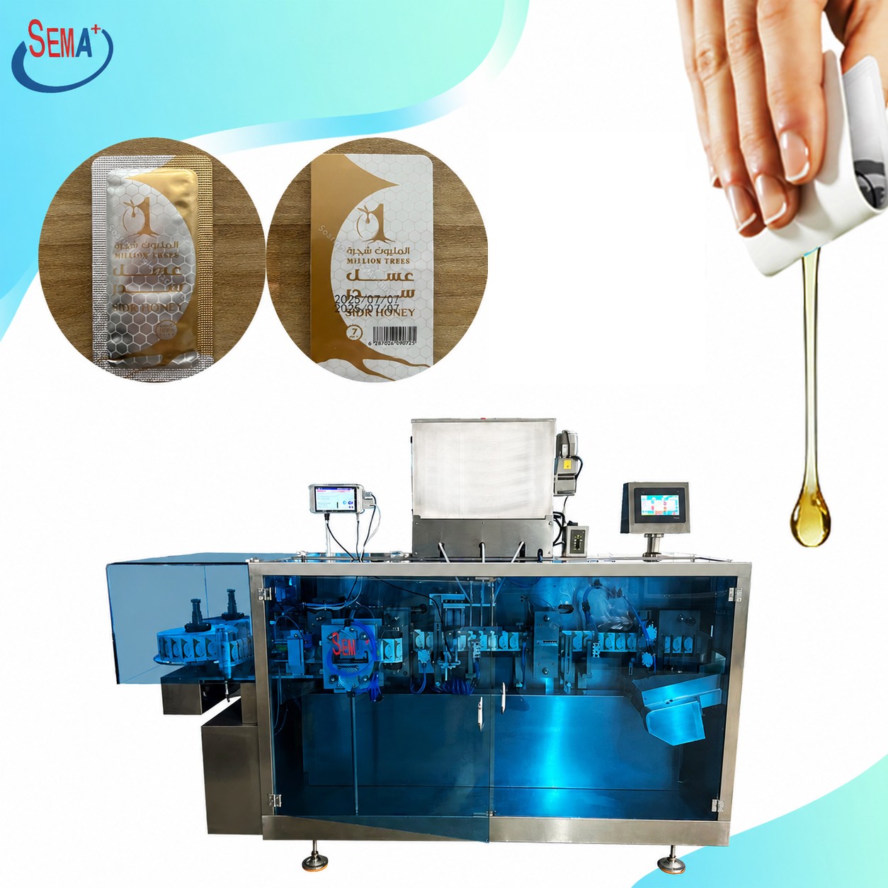 Automatic Olive Oil Snap Packing Machine | Easy Open Snap Packing Machine for Olive Oil & Liquid Packaging