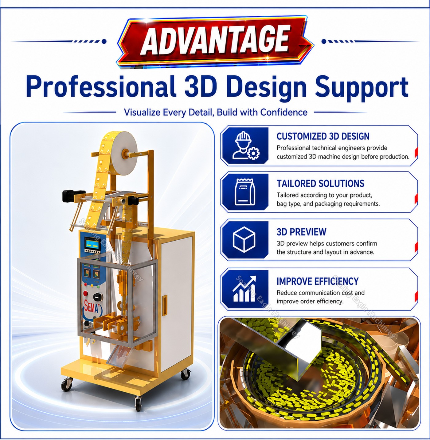 Automatic VFFS 4-side Seal pharmaceutical Sachet Packing Machine for Tablets pill capsule Automatic VFFS 4-side Seal pharmaceutical Sachet Packing Machine for Tablets pill capsule