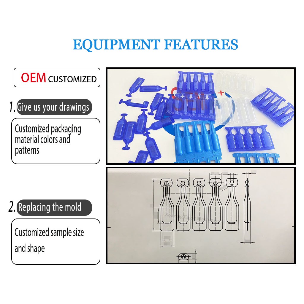 Automatic Oral Liquid Plastic Ampoule Packaging Machine with Siemens PLC Automatic Oral Liquid Plastic Ampoule Packaging Machine with Siemens PLC