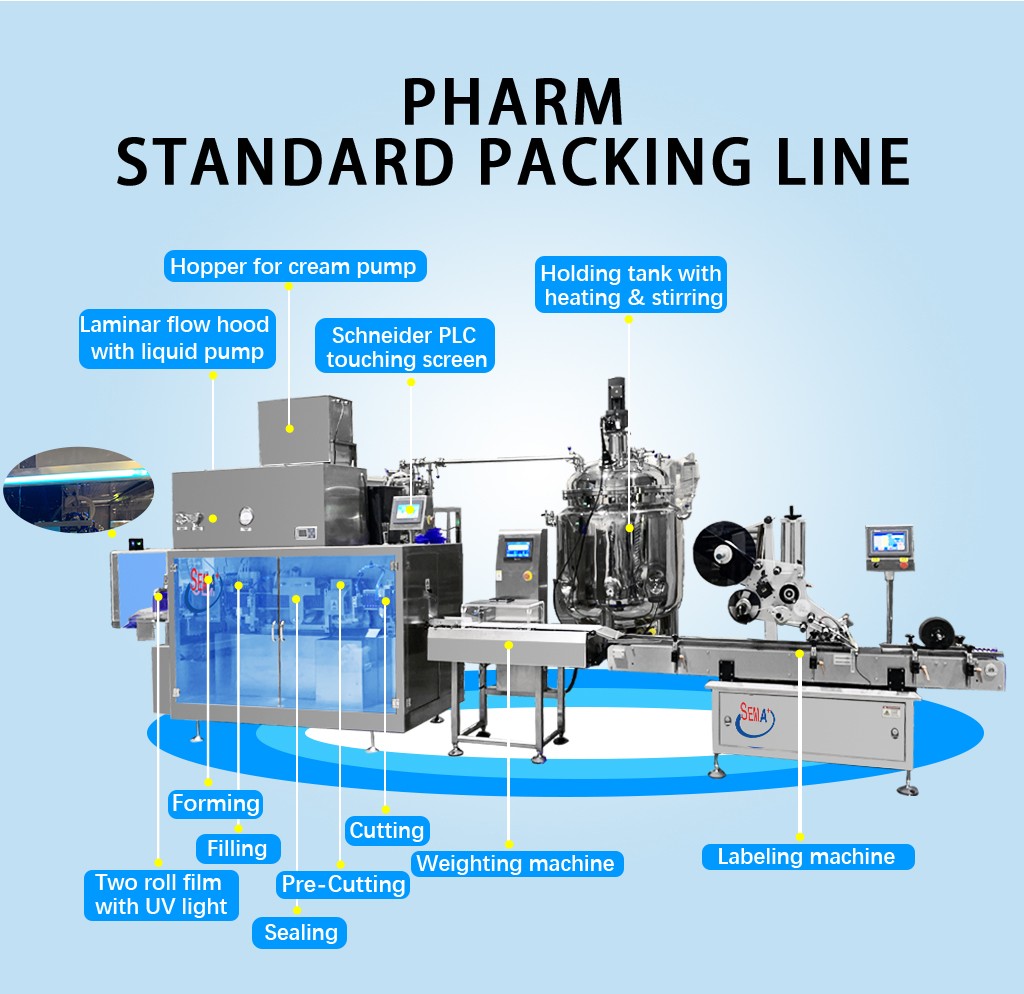 Automatic Oral Liquid Plastic Ampoule Filling Machine with Integrated Labeling Line
