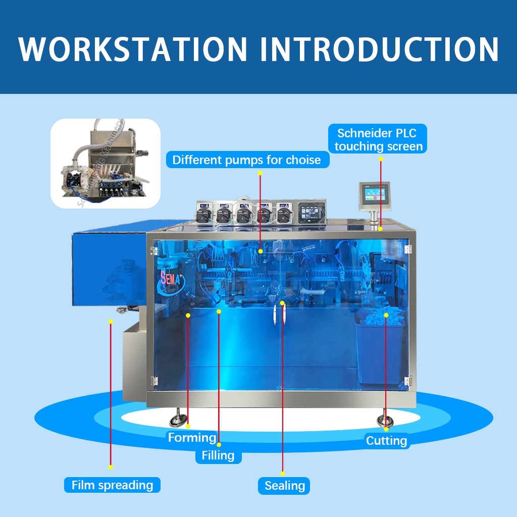 High-Speed Plastic Ampoule Filling and Sealing Machine for Pharmaceutical Liquids High-Speed Plastic Ampoule Filling and Sealing Machine for Pharmaceutical Liquids