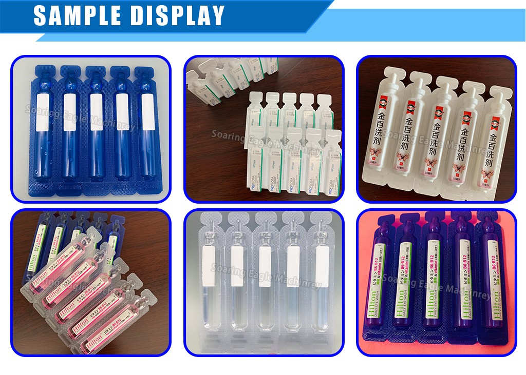 Plastic Ampoule Filling Machine with Labeling System for Pharmaceutical & Cosmetic Liquids Plastic Ampoule Filling Machine with Labeling System for Pharmaceutical & Cosmetic Liquids