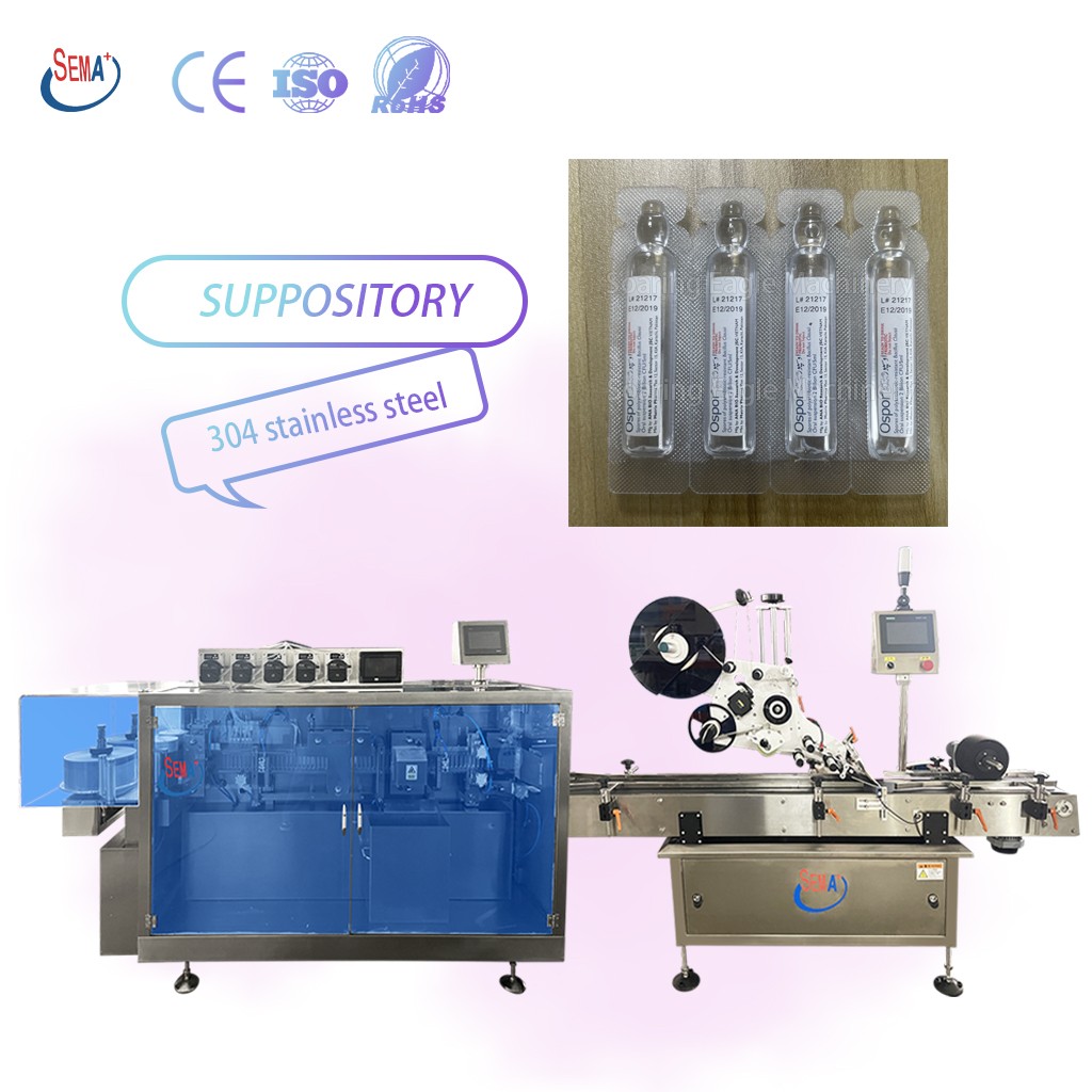 Automatic Oral Liquid Plastic Ampoule Packaging Line with Labeling Machine Automatic Oral Liquid Plastic Ampoule Packaging Line with Labeling Machine