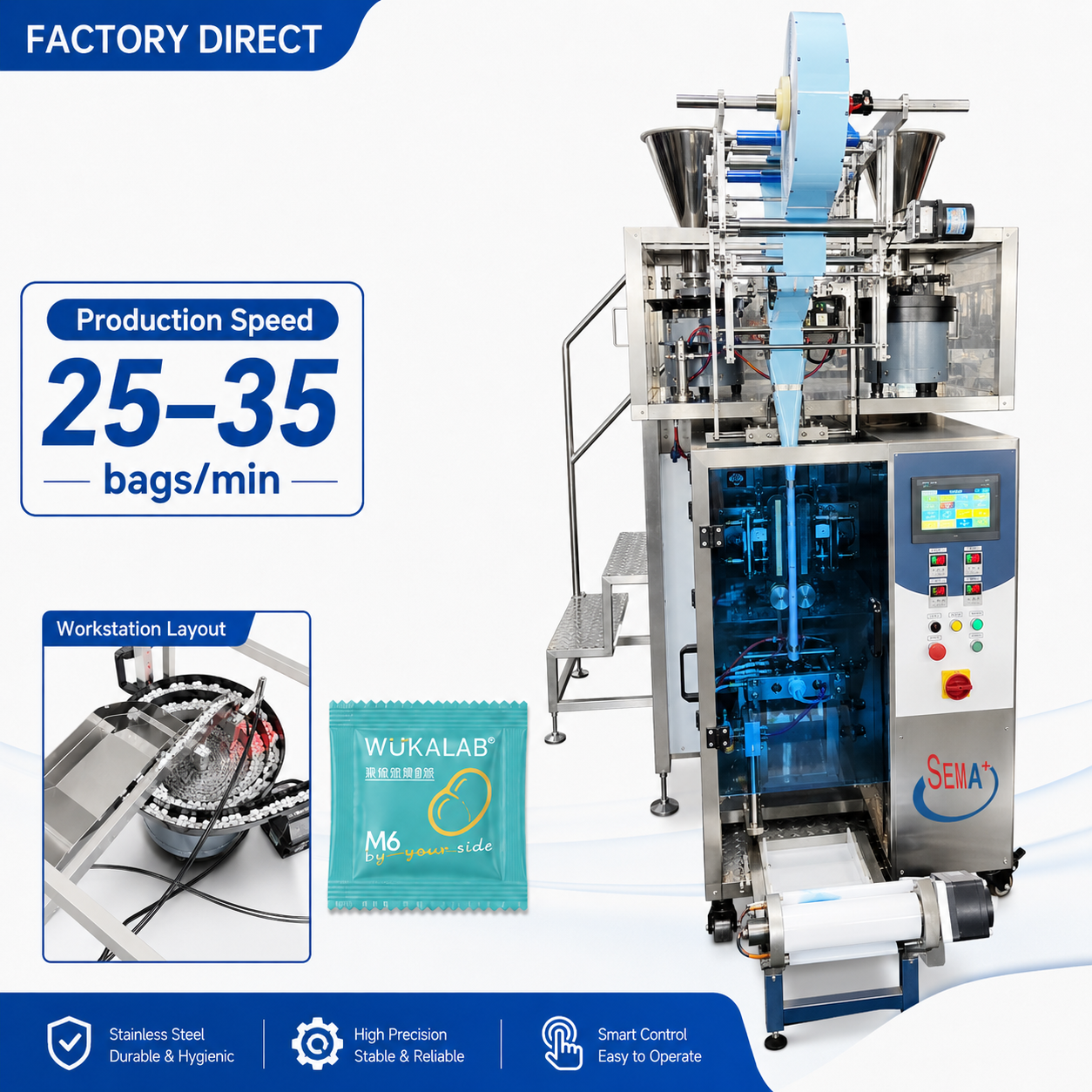 High Precision Counting Equipment for Pharma Solid Products with Smart Feeding System | Tablet Capsule Sachet Packing Machine