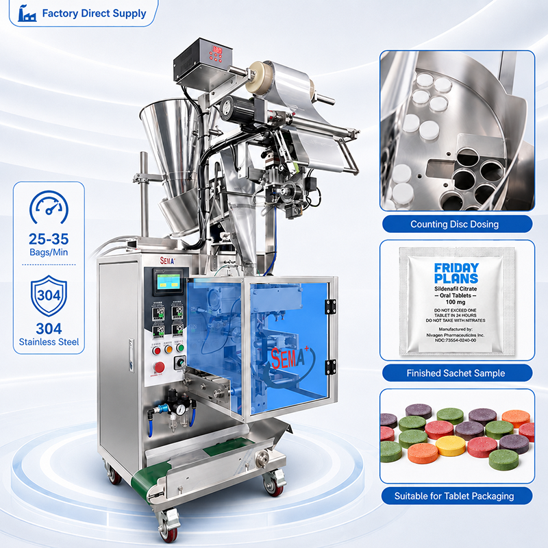 High Precision Pharmaceutical Packaging Equipment for Healthcare Products | Capsule Sachet Packing Machine