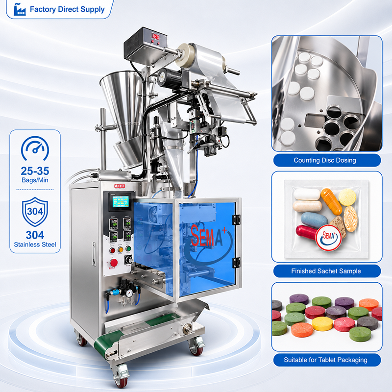 High Precision Packaging Equipment for Healthcare Solid Products | Capsule Sachet Packing Machine