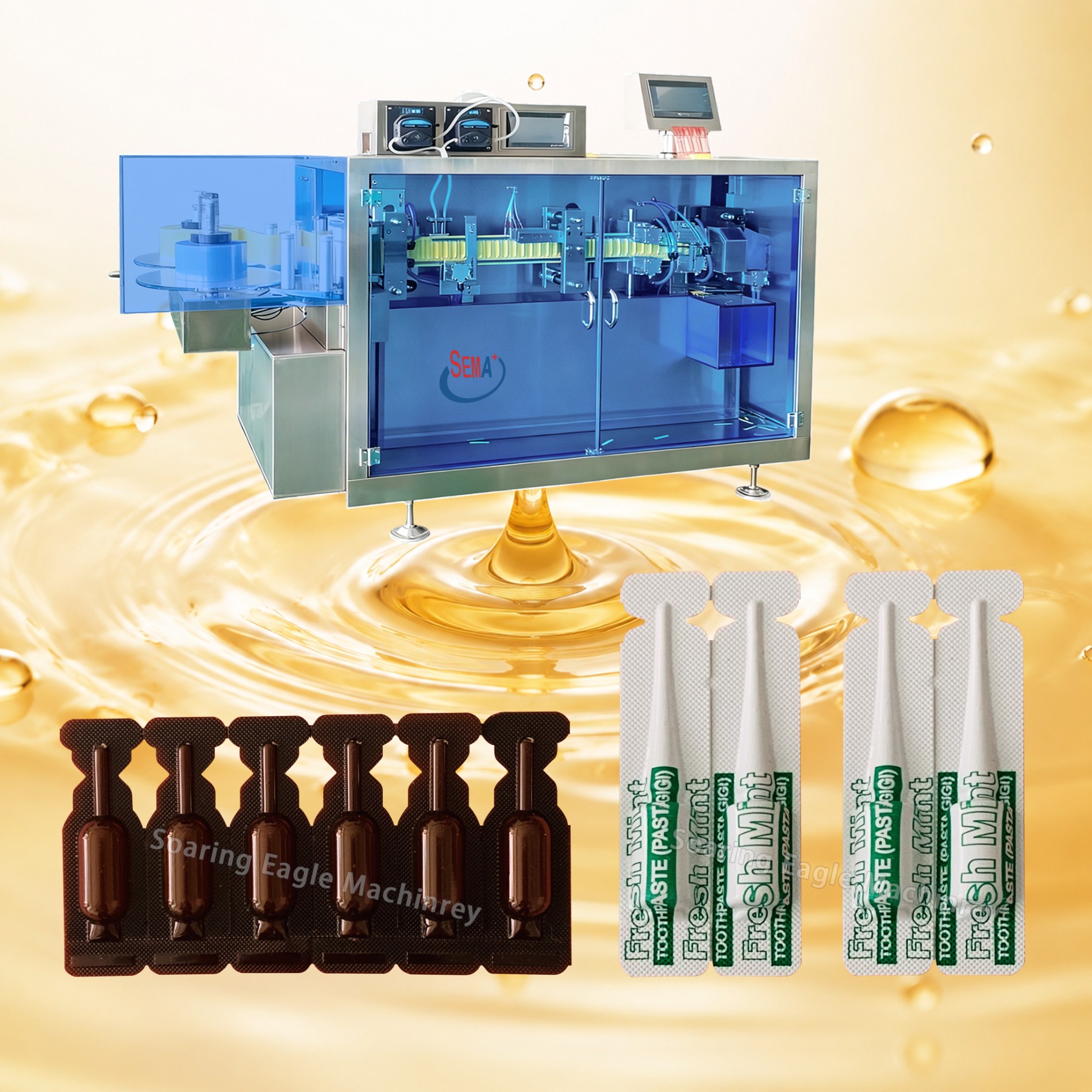 Automatic Plastic Ampoule Oral Liquid Filling and Sealing Machine for Pharmaceutical Production | Oral Liquid Packing Machine Automatic Plastic Ampoule Oral Liquid Filling and Sealing Machine for Pharmaceutical Production | Oral Liquid Packing Machine