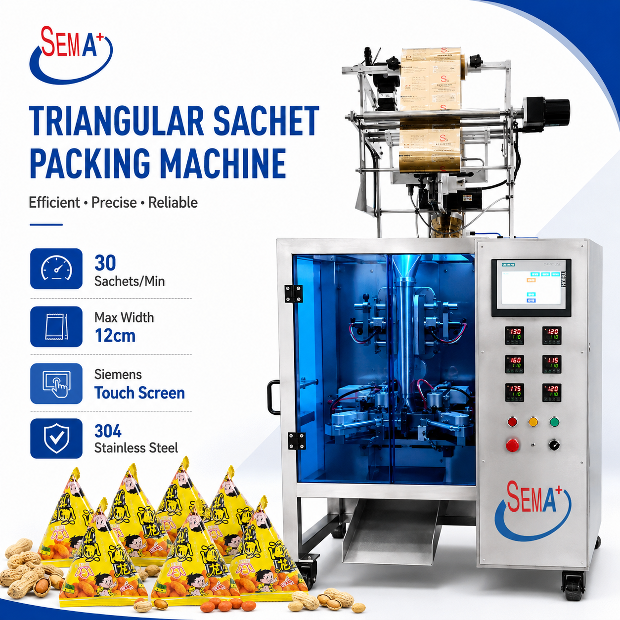 High Speed Pyramid Tea Bag Packing Machine Automatic Triangle Sachet Packaging Machine High Speed Pyramid Tea Bag Packing Machine Automatic Triangle Sachet Packaging Machine