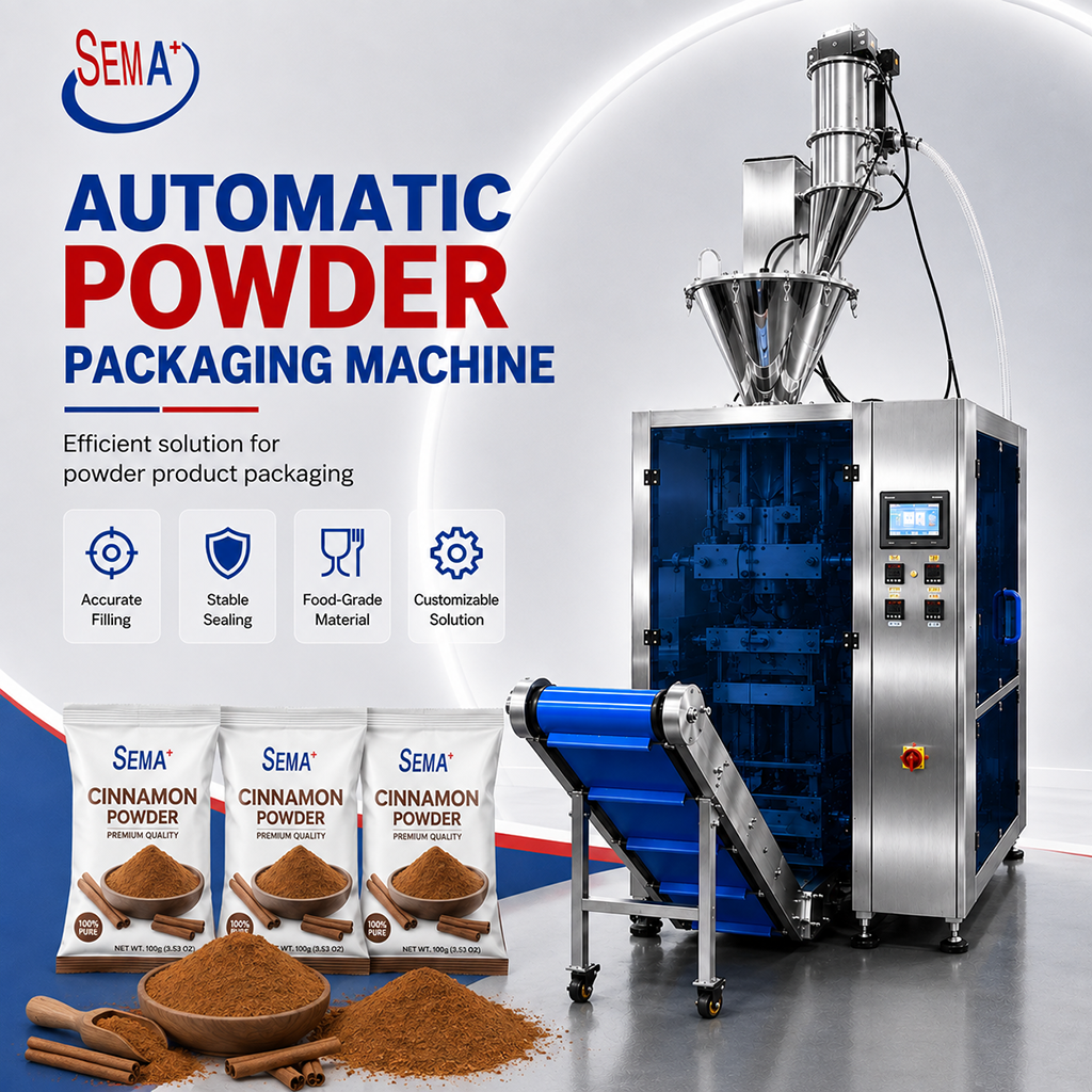 Automatic Powder Sachet Packaging Machine with Servo Auger Filler for Precise Powder Filling Automatic Powder Sachet Packaging Machine with Servo Auger Filler for Precise Powder Filling