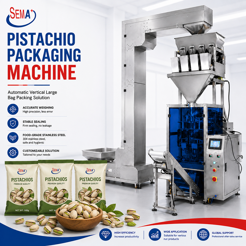 Automatic VFFS Packing Machine for Granules Rice Nuts Seeds Sugar Salt Pouch Bag Packaging Solution Automatic VFFS Packing Machine for Granules Rice Nuts Seeds Sugar Salt Pouch Bag Packaging Solution