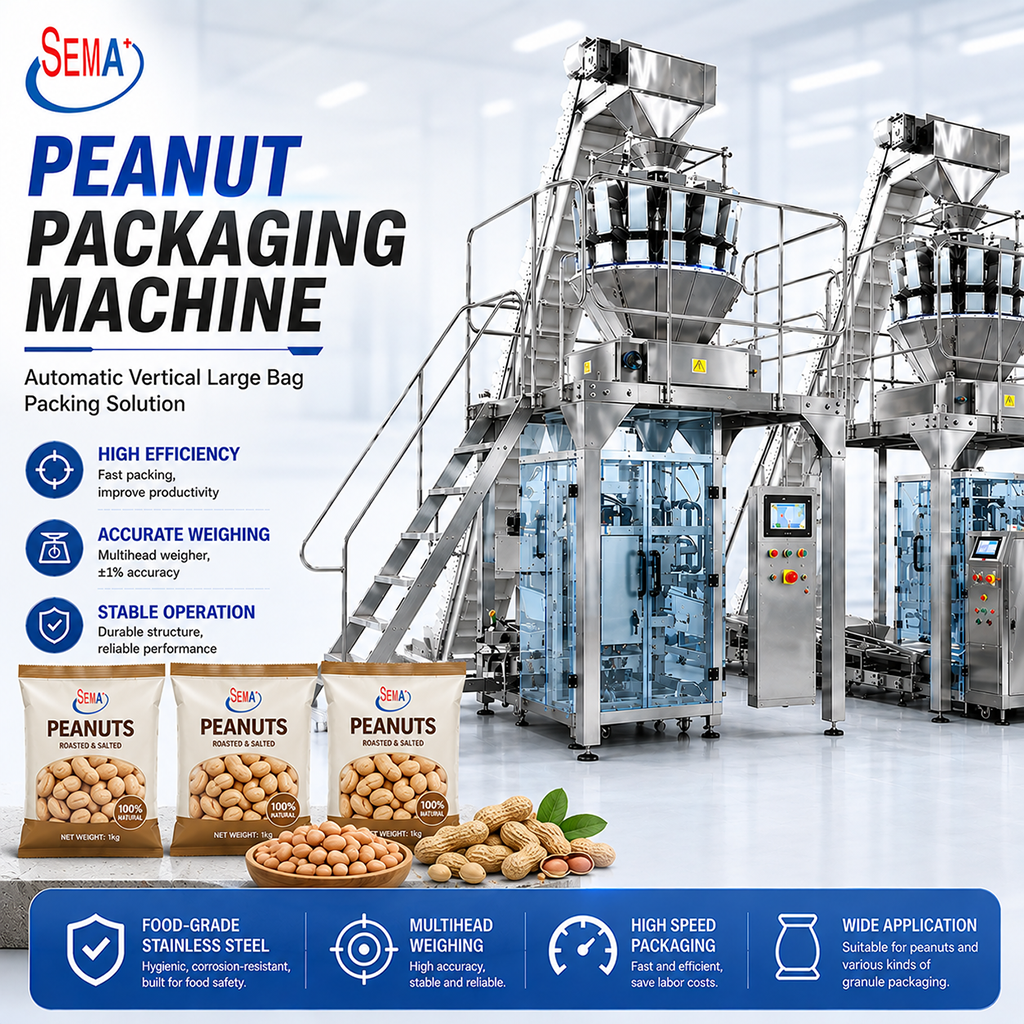Automatic Vertical Form Fill Seal Machine VFFS Packing Machine for Fresh Bean Sprouts and Granular Food
