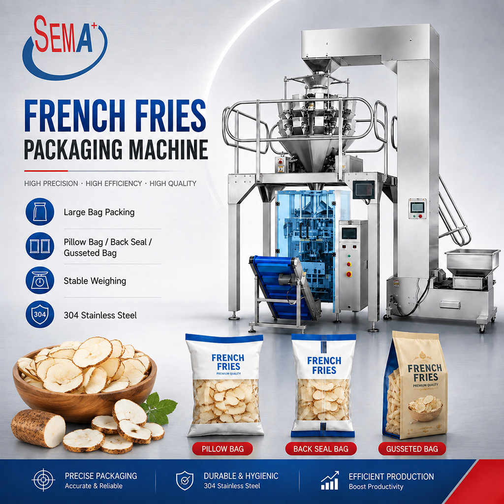 Potato Chips Snack Packaging Machine Automatic Weighing VFFS Packing Machine with Pouch Bag Solution