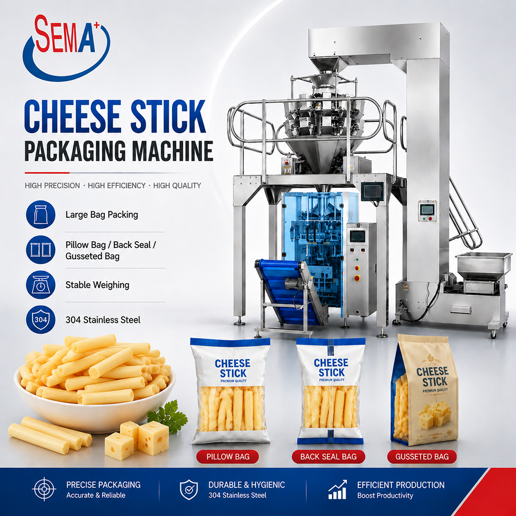 Complete Snack Food Packing Solution Automatic VFFS Packing Machine for Fries Chips Pouch Bags