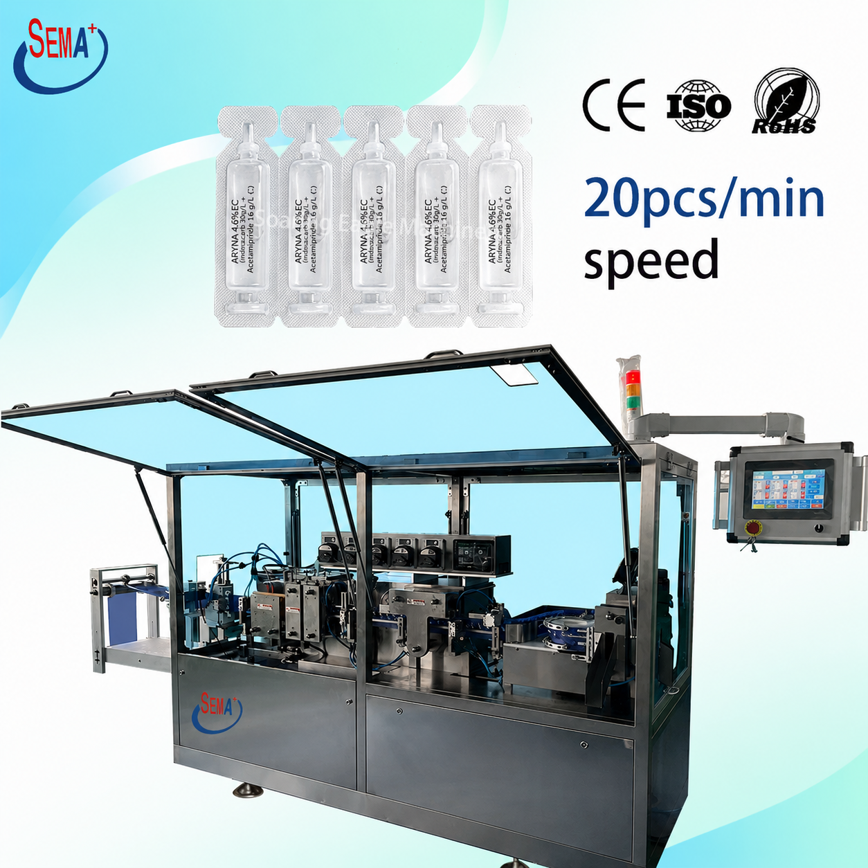 Automatic Plastic Ampoule Packing Machine Liquid Filling Sealing Machine for Hydration Syrup Automatic Plastic Ampoule Packing Machine Liquid Filling Sealing Machine for Hydration Syrup
