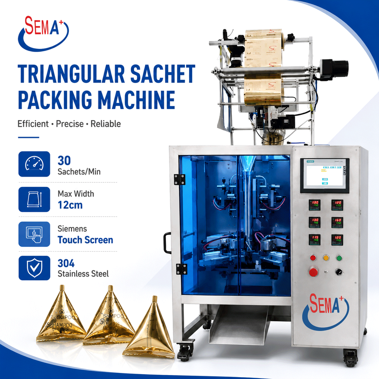 Automatic VFFS Triangular Sachet Packing Machine