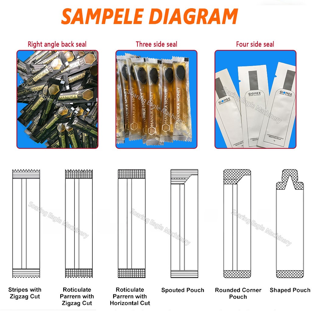 3 Side Sealing Heating and Stirring VFFS Honey Stick Sachet Packing Machine 3 Side Sealing Heating and Stirring VFFS Honey Stick Sachet Packing Machine