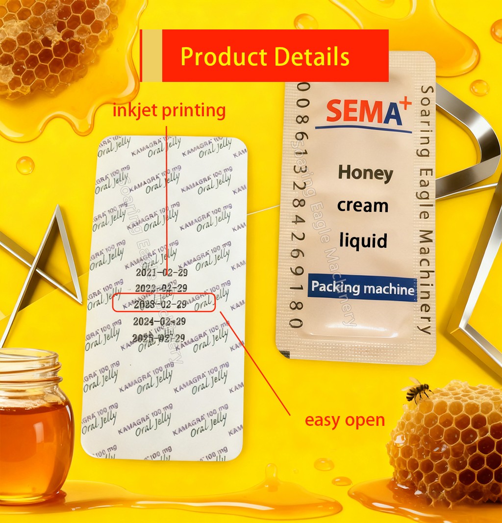 Automatic High Speed V Shape Squeeze Card Type Coffee Liquid Jam Honey Easy Snap Sachet Packing Machine Automatic High Speed V Shape Squeeze Card Type Coffee Liquid Jam Honey Easy Snap Sachet Packing Machine