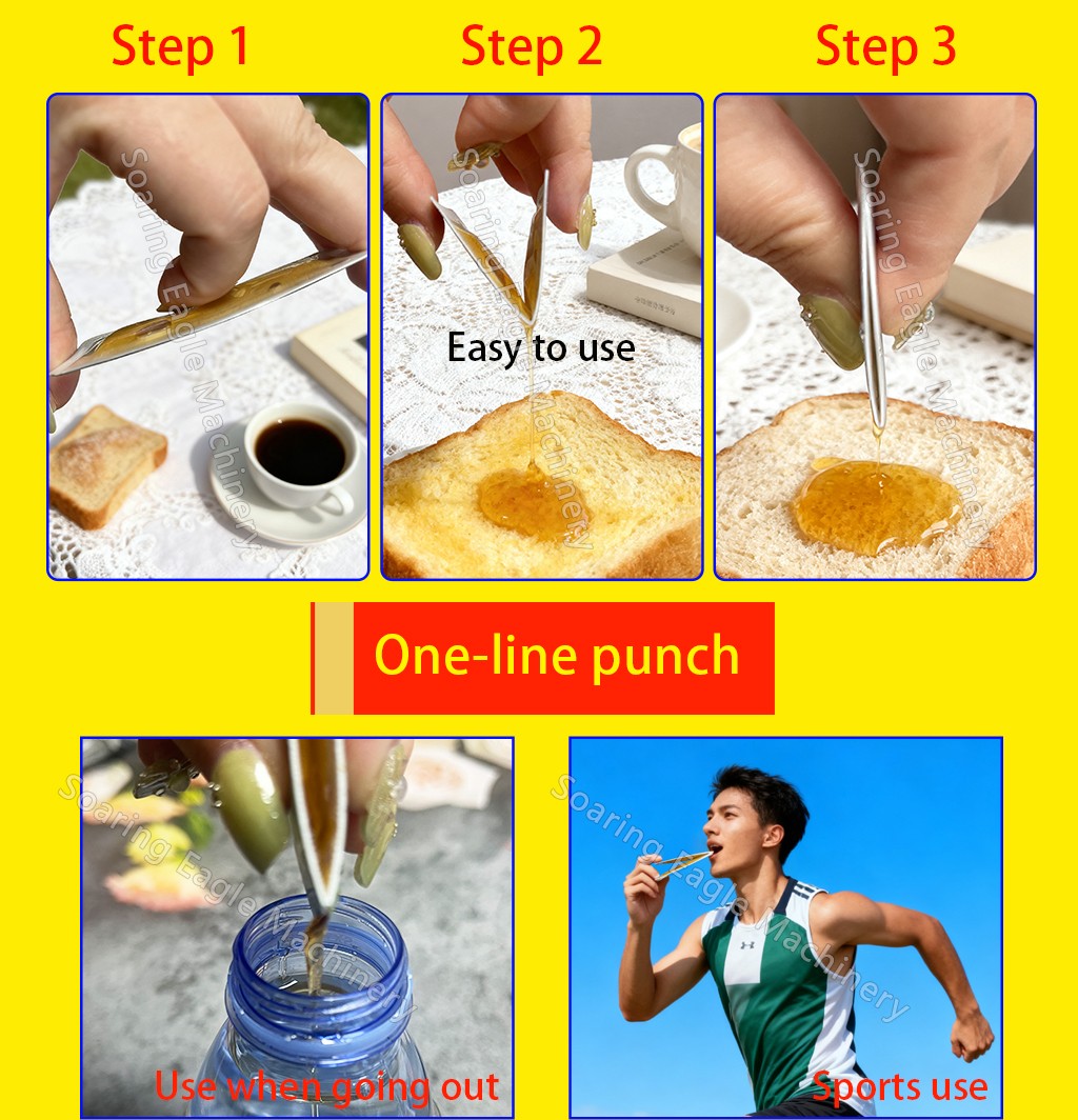 Automatic High Speed V Shape Squeeze Card Type Coffee Liquid Jam Honey Easy Snap Sachet Packing Machine Automatic High Speed V Shape Squeeze Card Type Coffee Liquid Jam Honey Easy Snap Sachet Packing Machine