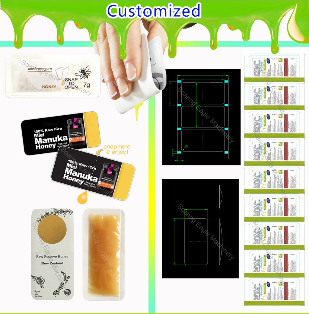 Card Type Easy Snap V Shape Honey Sachet Packing Machine Card Type Easy Snap V Shape Honey Sachet Packing Machine