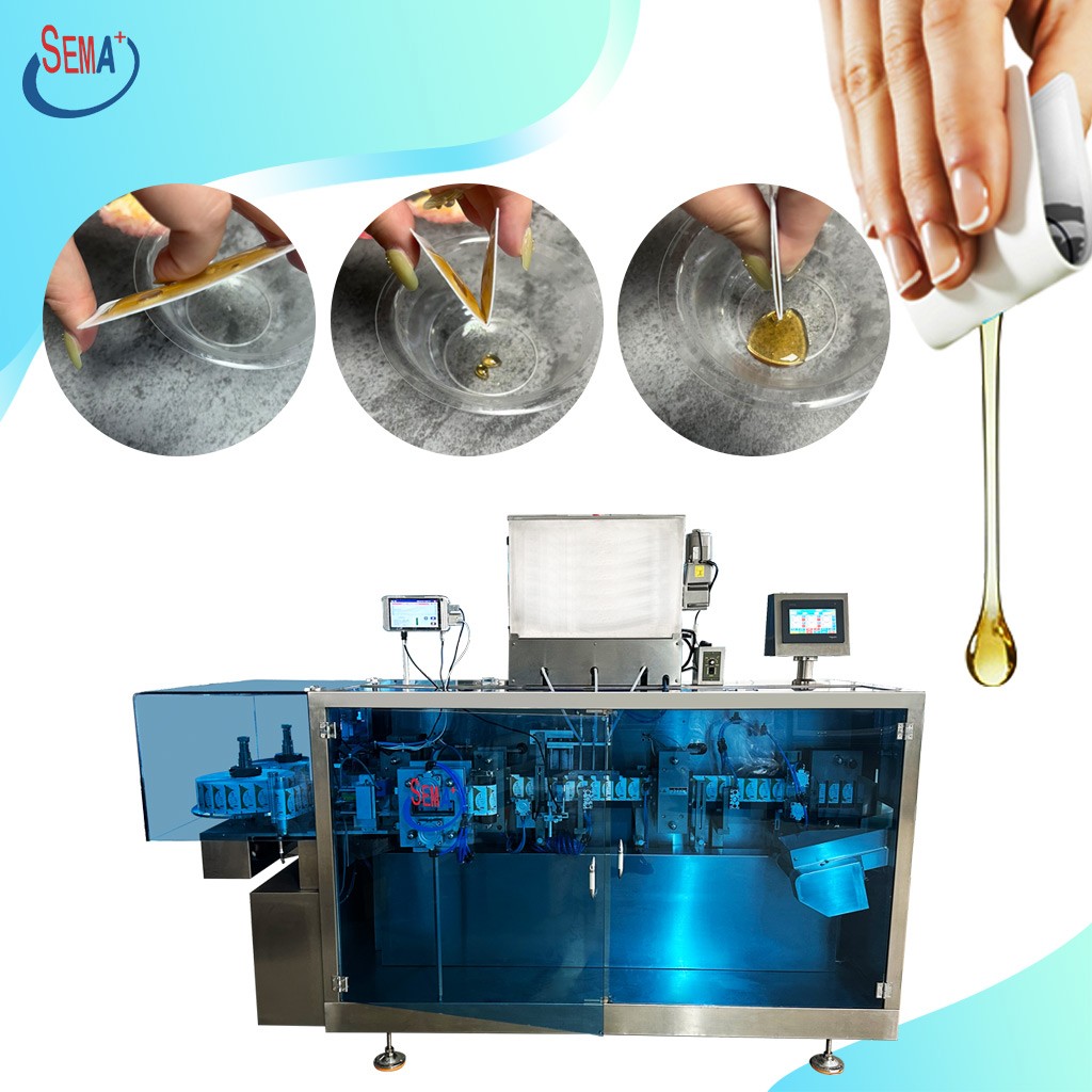 Card Type Easy Snap V Shape Honey Sachet Packing Machine