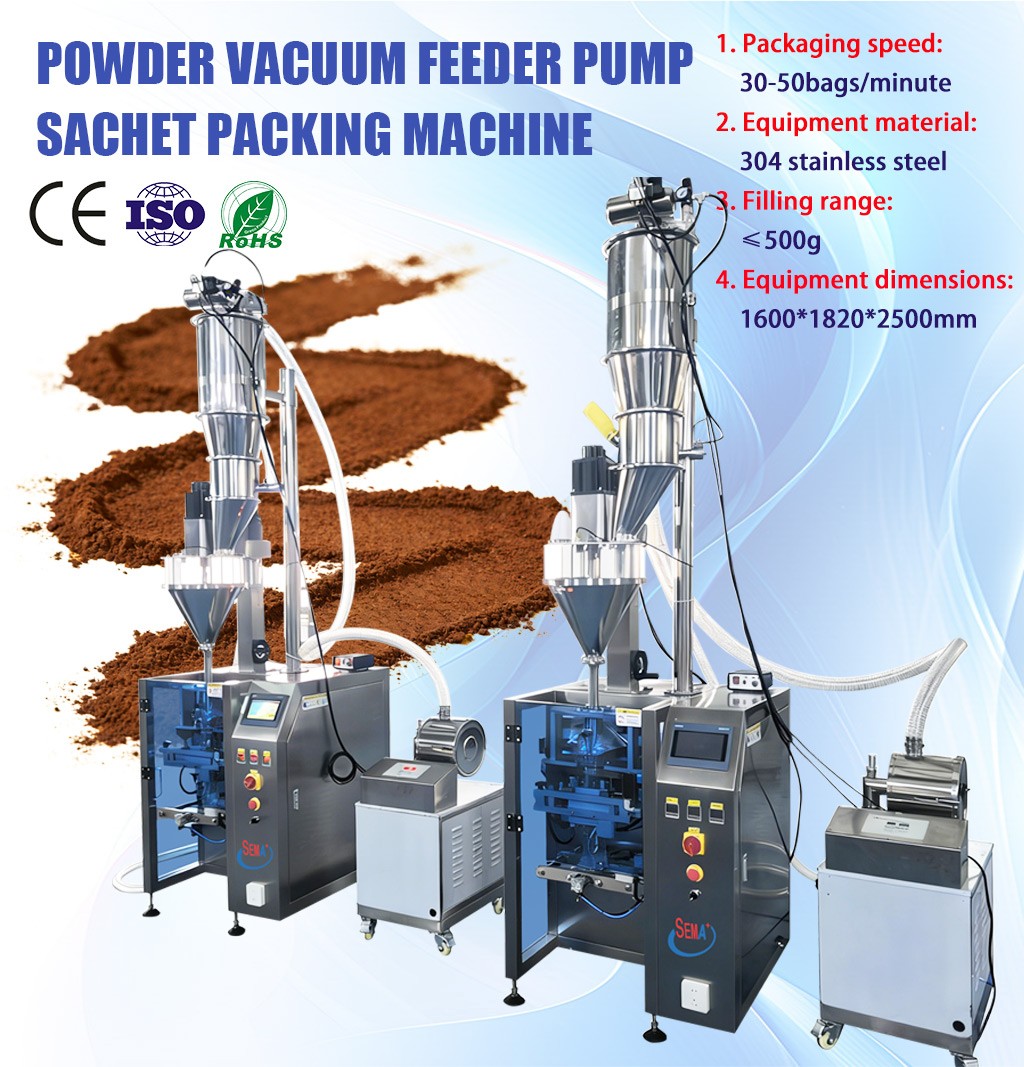 Fully Automatic Powder Vertical Pouch Bag Packing Machine Cocoa Powder Packing Machine