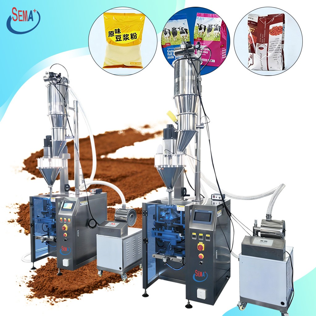 Fully Automatic Powder Vertical Pouch Bag Packing Machine Cocoa Powder Packing Machine