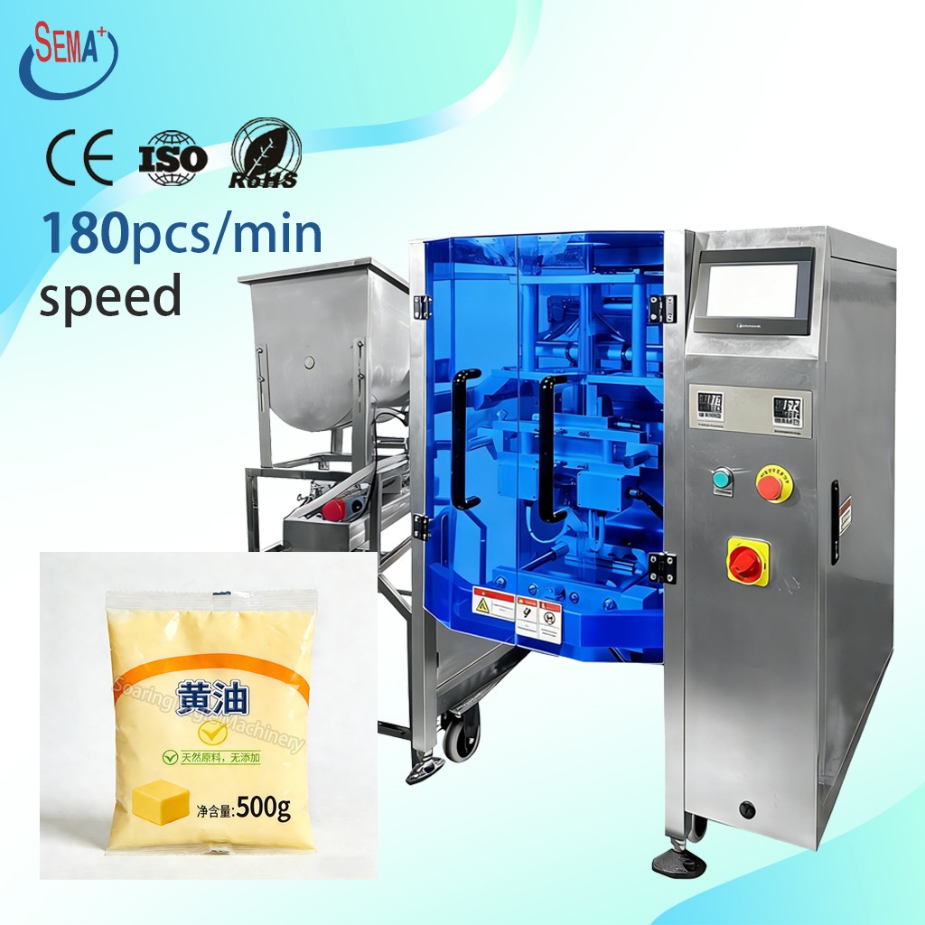 SEMA+ Automatic VFFS Vertical Pouch Bag Packing Machine for Liquids Olive Oil Honey Beverages Ketchup SEMA+ Automatic VFFS Vertical Pouch Bag Packing Machine for Liquids Olive Oil Honey Beverages Ketchup