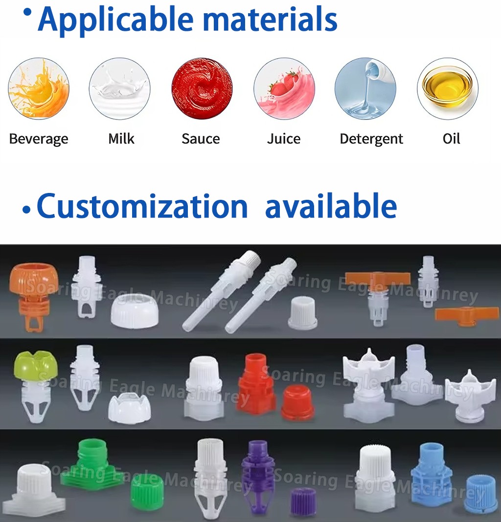 Full Automatic Stand Pouch Doy Pack Filling Capping Machine Cosmetic Cream Baby Food Liquids Paste Spout Pouch Filling Machine