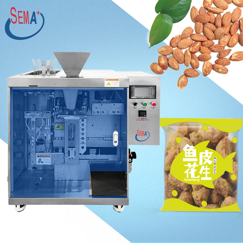 Premade Bag Filling Sealing Machine Automatic Small Pouch Packing Machine for Food Snacks and Nuts