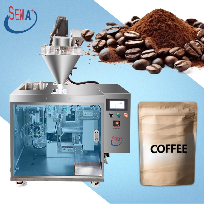 Coffee Powder Packing Machine with Auger Filler for Premade Stand Up Pouch and Zipper Bag