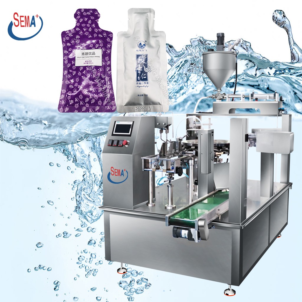 Automatic Stand Up Pouch Packing Machine for Liquid Paste Sauce Juice Oil and Beverage Automatic Stand Up Pouch Packing Machine for Liquid Paste Sauce Juice Oil and Beverage