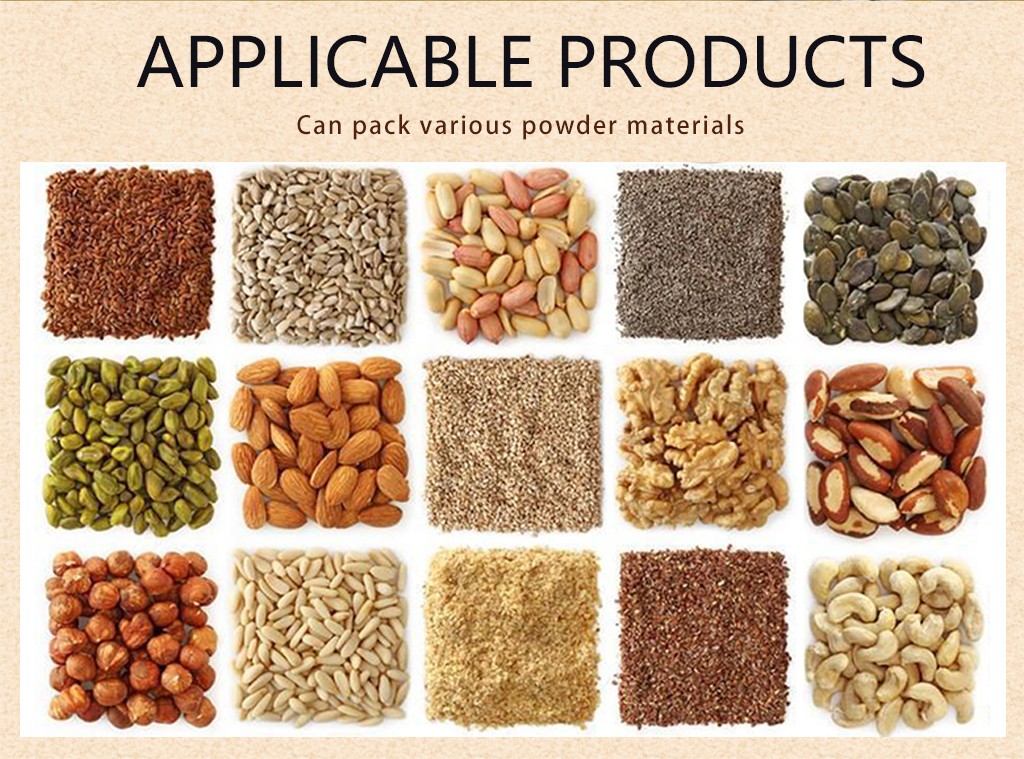 Powder Packing Machine for Stand Up Zipper Pouch Coffee Milk Powder Flour and Seasoning
