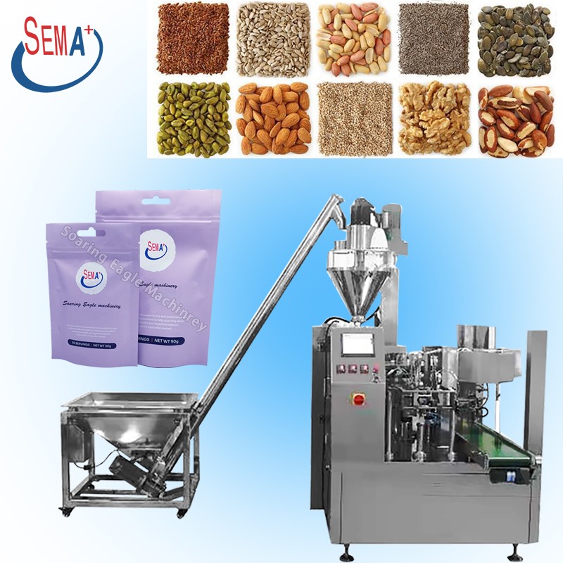 Automatic Doypack Powder Filling Sealing Machine for Coffee Spice Flour Premade Pouches