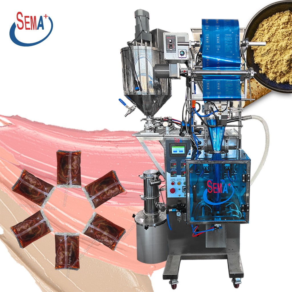 Multifunctional Double Pump Filling and Sealing Two Pumps Liquid Powder Sachet Packing Machine Multifunctional Double Pump Filling and Sealing Two Pumps Liquid Powder Sachet Packing Machine