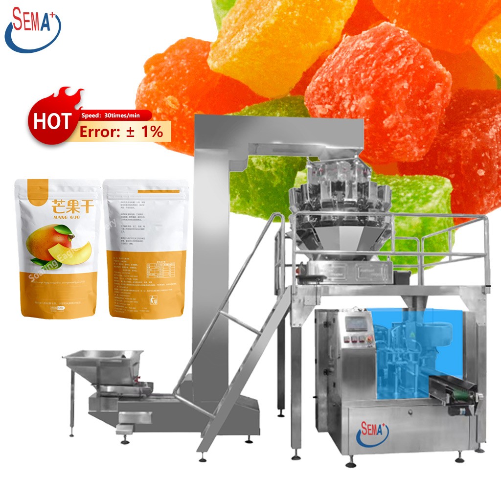 Weighing Machine Granule Feeding Potato Chips Sachet Packing Machine