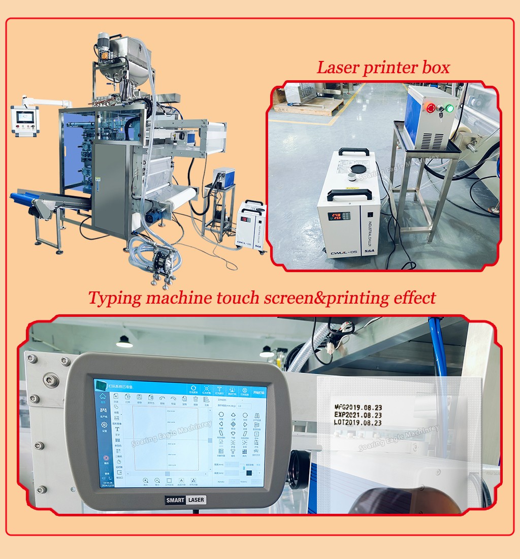 Multifunctional and Multi-channel Sauce Four Side Sealing Paste Multilanes Sachet Packaging Machine