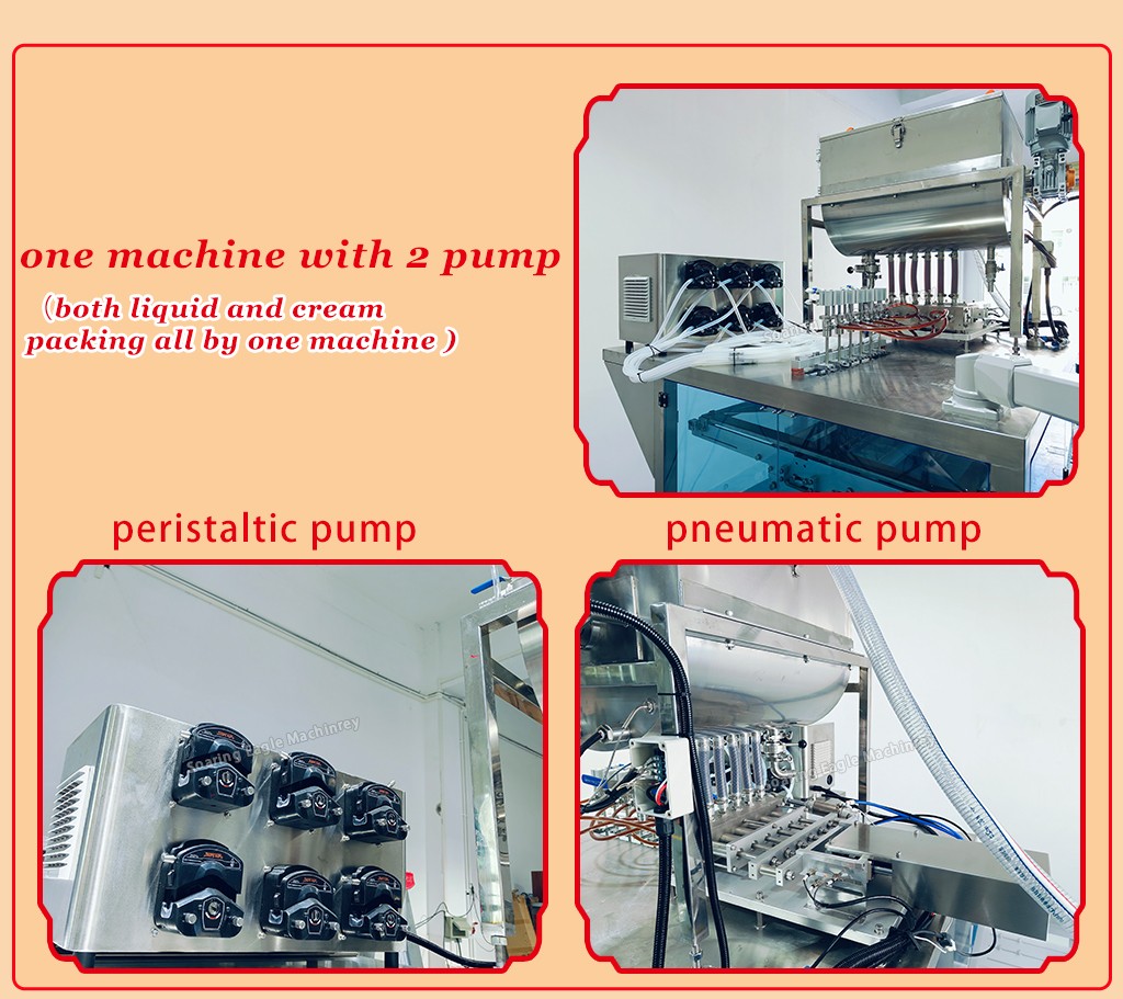 Fully Automatic Ketchup Tomato Sauce Packaging Machine Multifunctional and Multi-channel Small Bag Paste Multilanes Sachet Packaging Machine