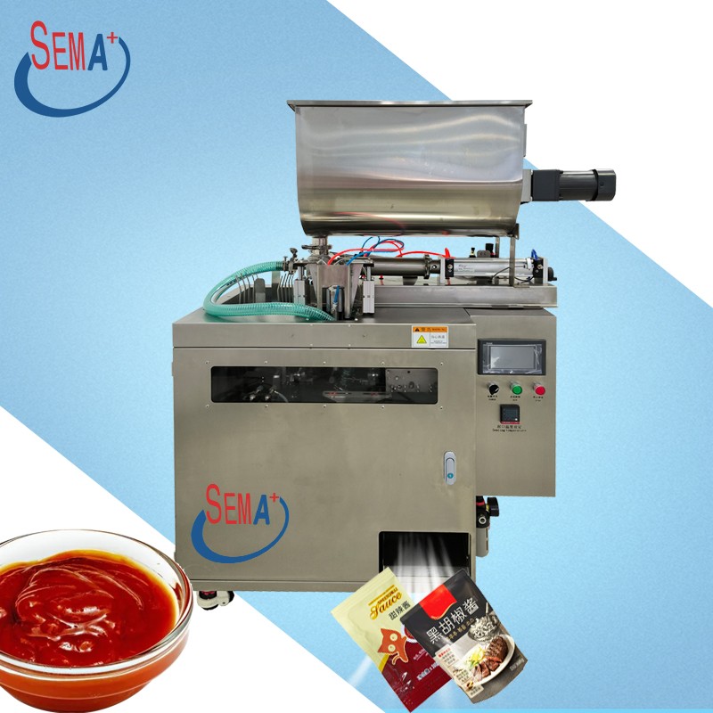 High quality Sauce type stirring premade zipper bag sachet packing machine